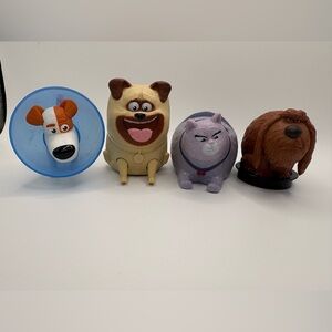 The Secret Life of Pets McDonald’s Toy Figures Lot (4)